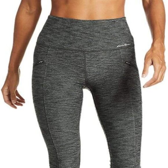 Eddie Bauer Motion Heather Green High Rise Trail Leggings - Picture 1 of 9